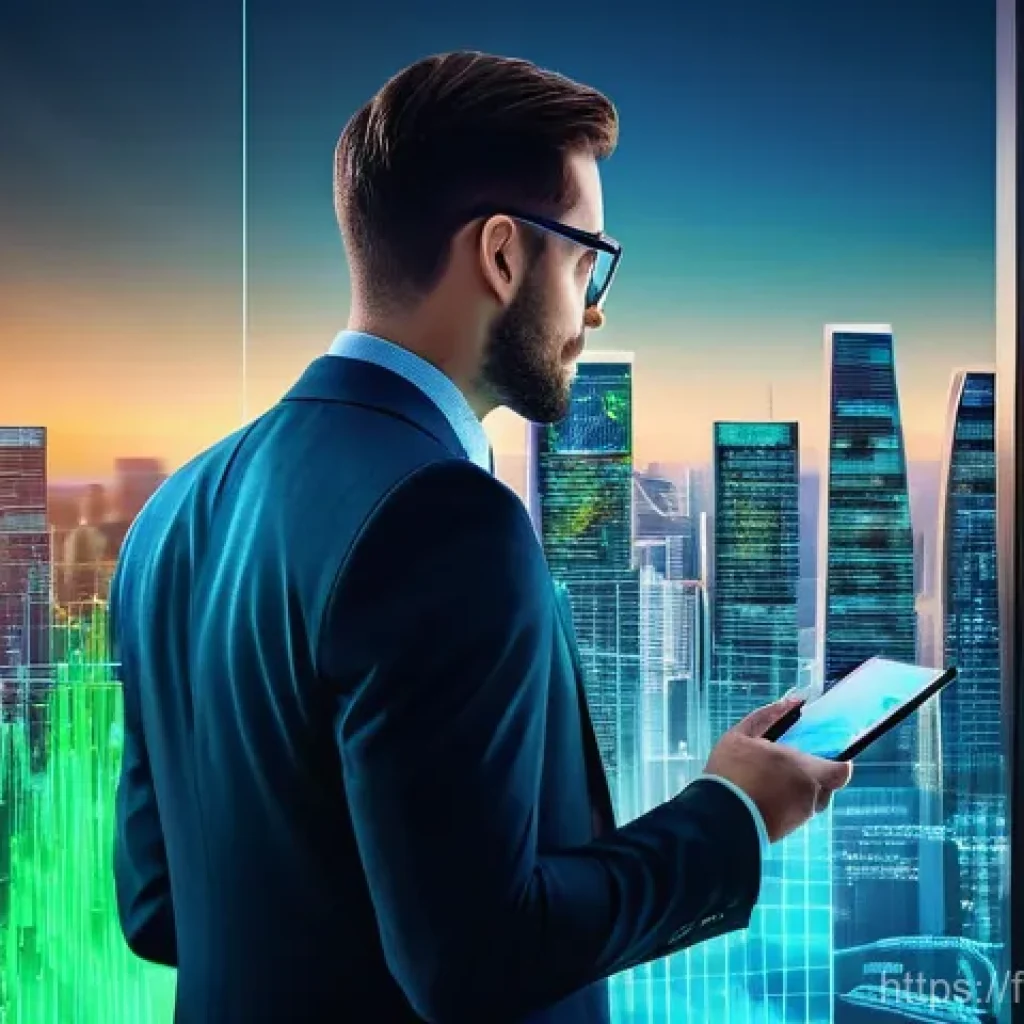 빅데이터 분석을 통한 재테크 전략 - **"Magic Key to Wealth: Navigating Financial Markets with Big Data"**: A confident young professiona...